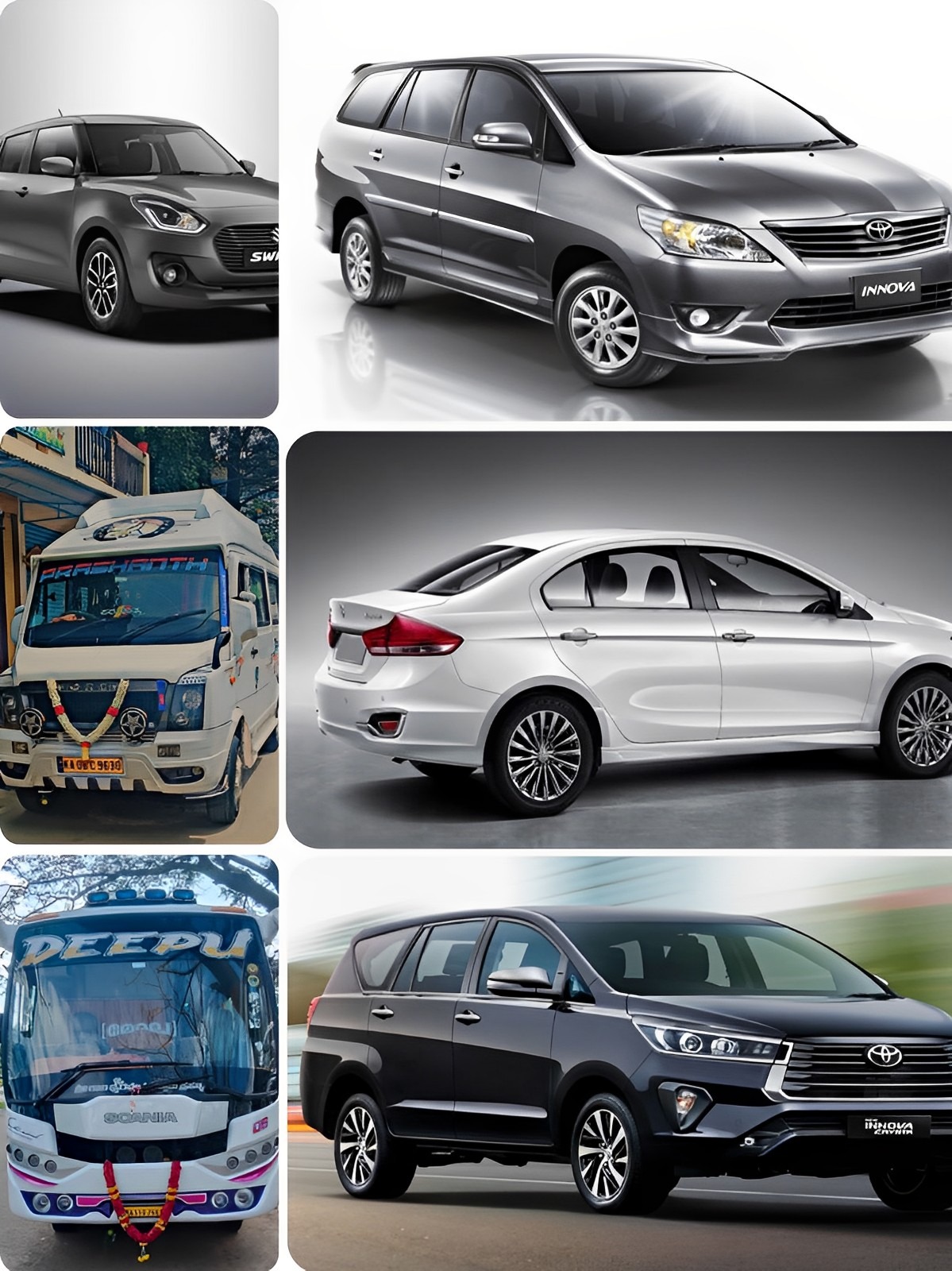 Innova for outstation Online booking bangalore